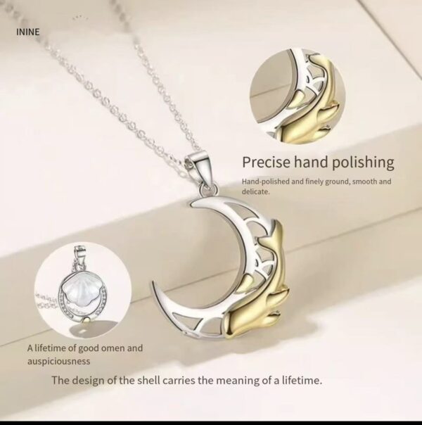 S925 Sterling Silver "Destined with You" Couple Necklace -  Jewelry for Boyfriend/Girlfriend (Hypoallergenic).