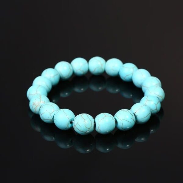 Natural Genuine Raw Turquoise Trendy New Bracelet  12mm