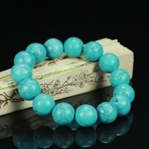 Natural Genuine Raw Turquoise Trendy New Bracelet  12mm